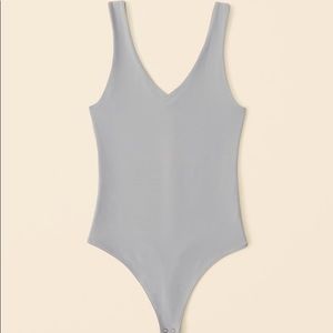 Abercrombie Dusty Blue Seamless Bodysuit